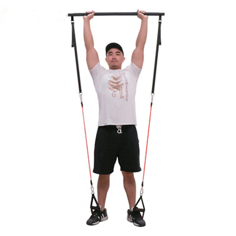 Fitness Rod With Resistance Bands