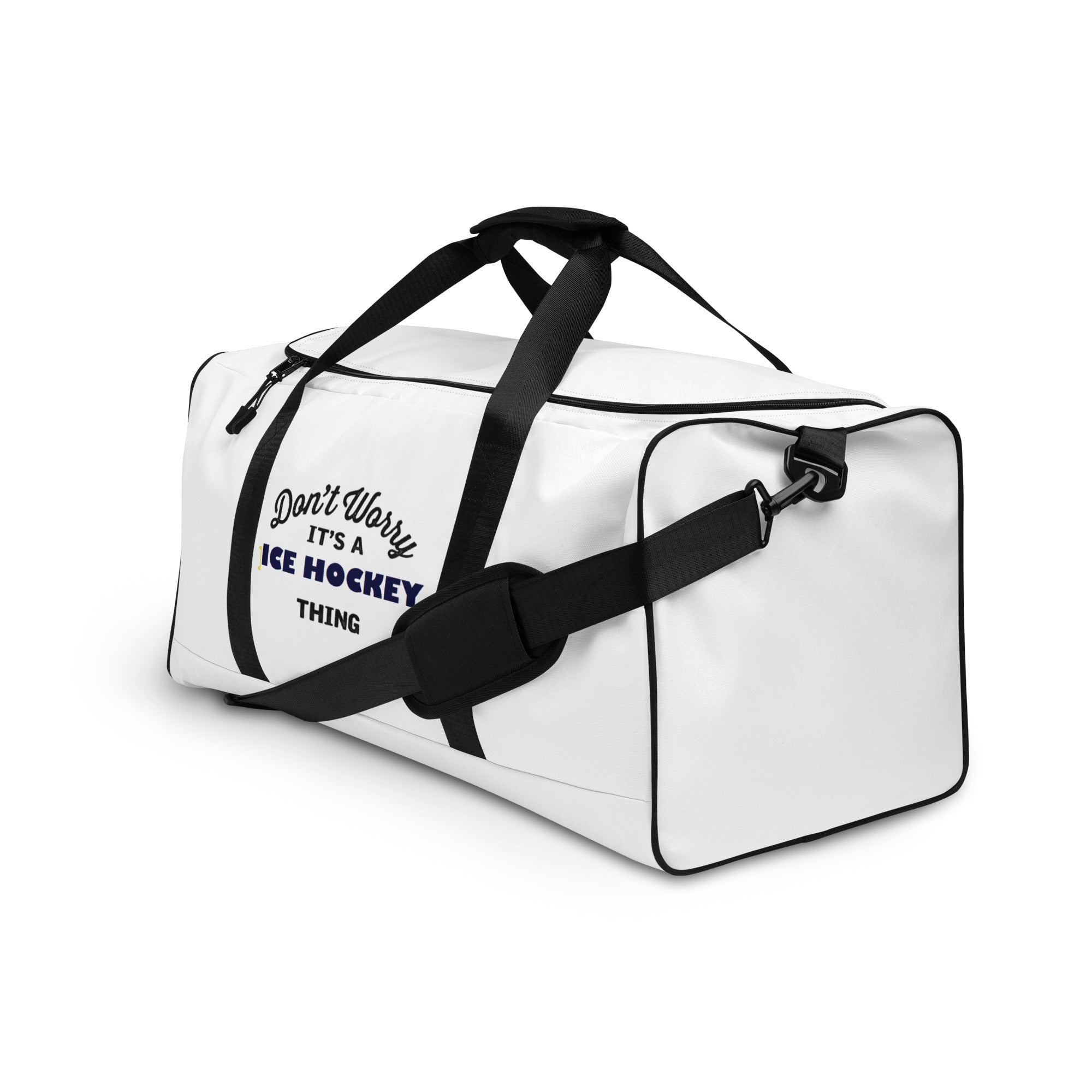 Graphic Print Duffle bag Gift for Ice Hockey Lovers