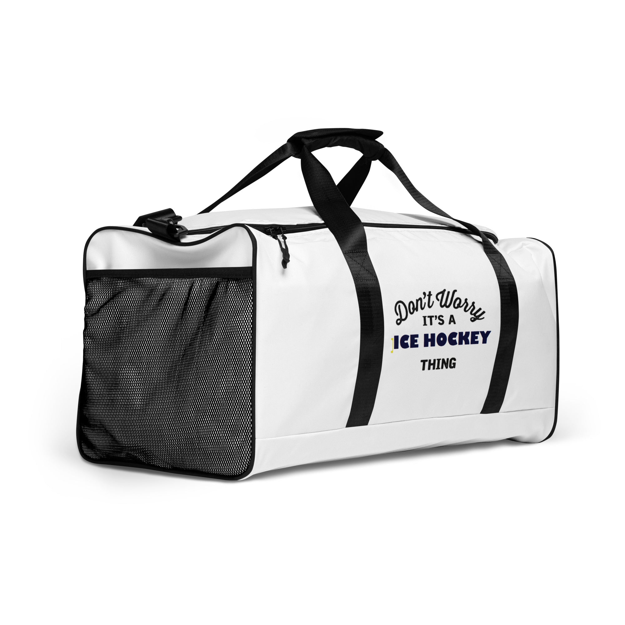 Graphic Print Duffle bag Gift for Ice Hockey Lovers