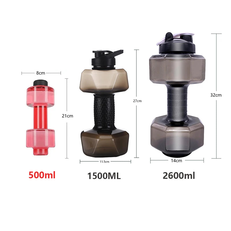 Dumbbell Shaped Water Bottle