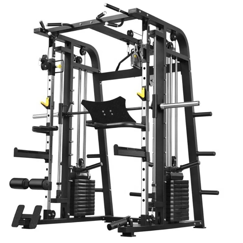 Smith Machine Cage - Multi-Function Station, Strength Training Equipment, Exercise Machine Rack for GYM