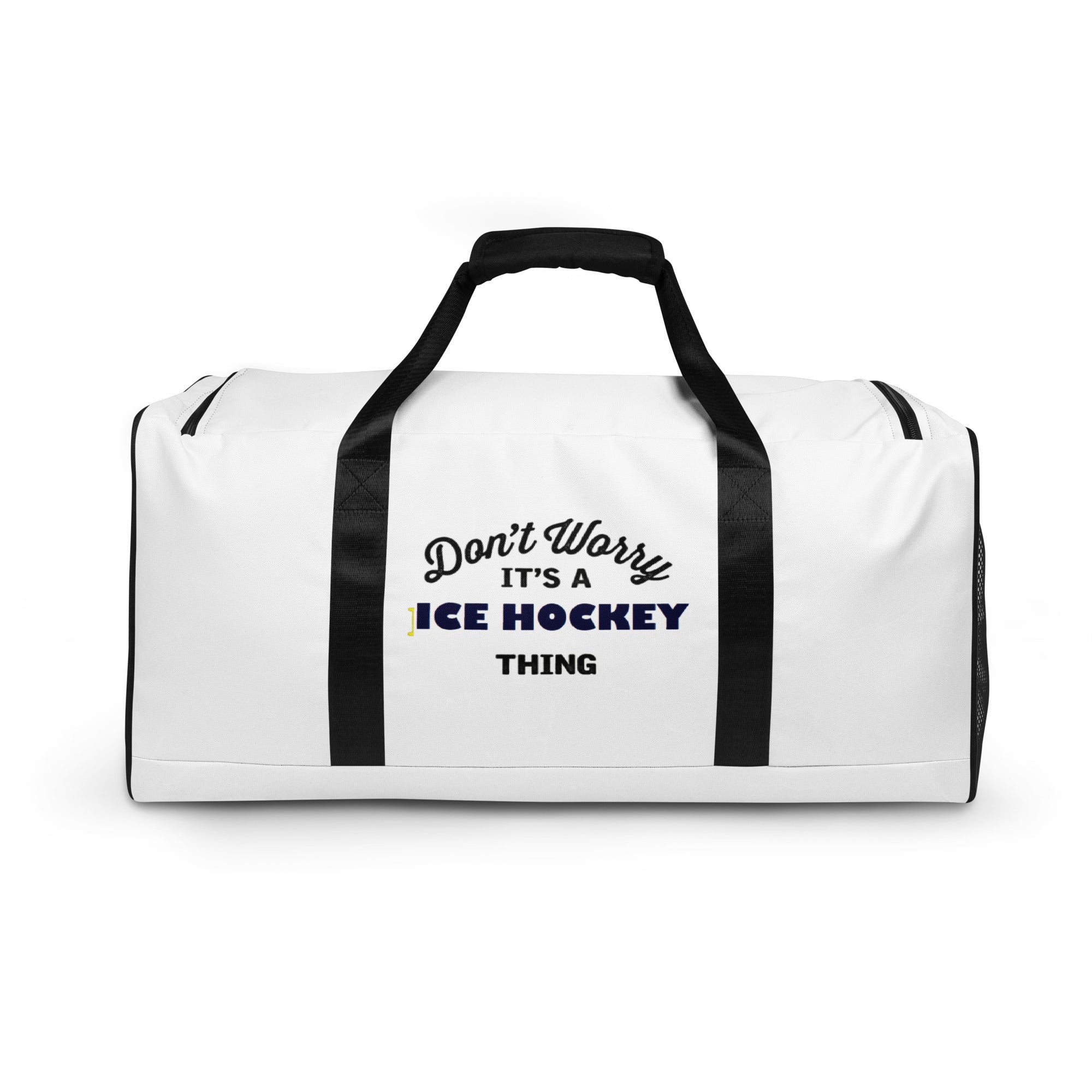 Graphic Print Duffle bag Gift for Ice Hockey Lovers
