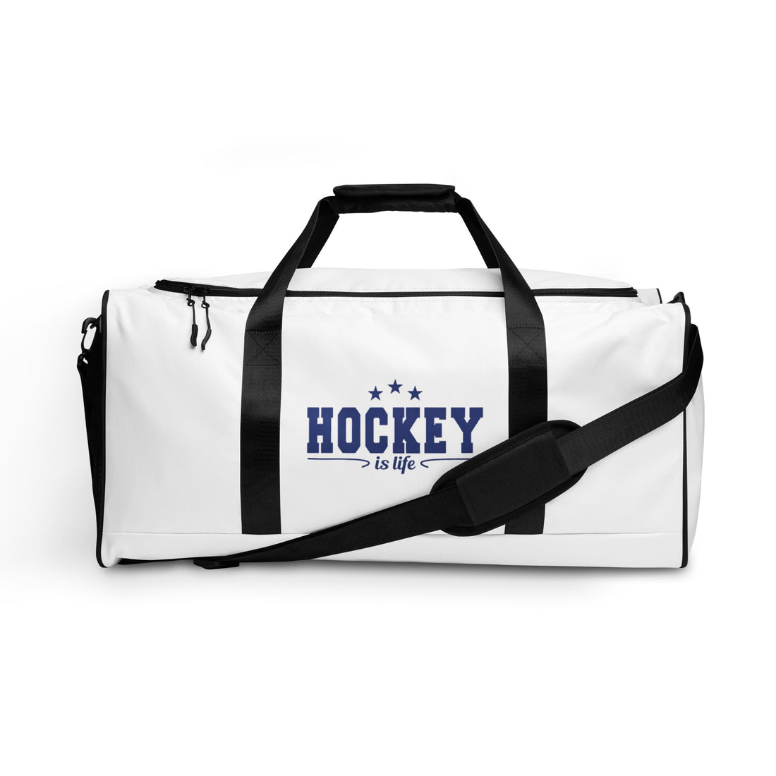 Hockey is Life graphic print Duffle bag