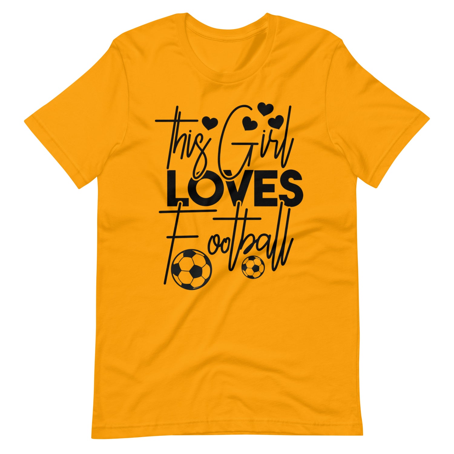 This Girl Loves Foot Ball Print Sports tee for Women